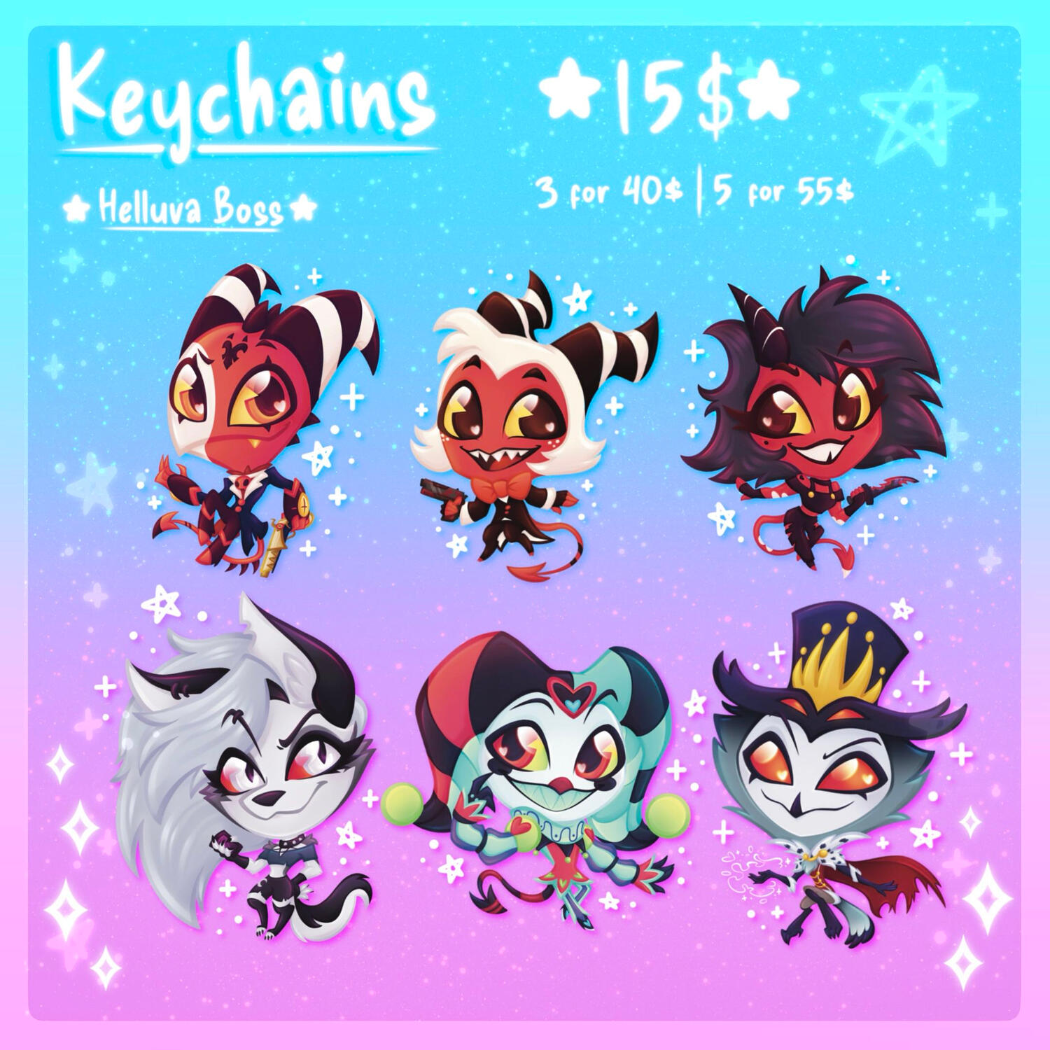 Helluva Keychains Helluva Keychains