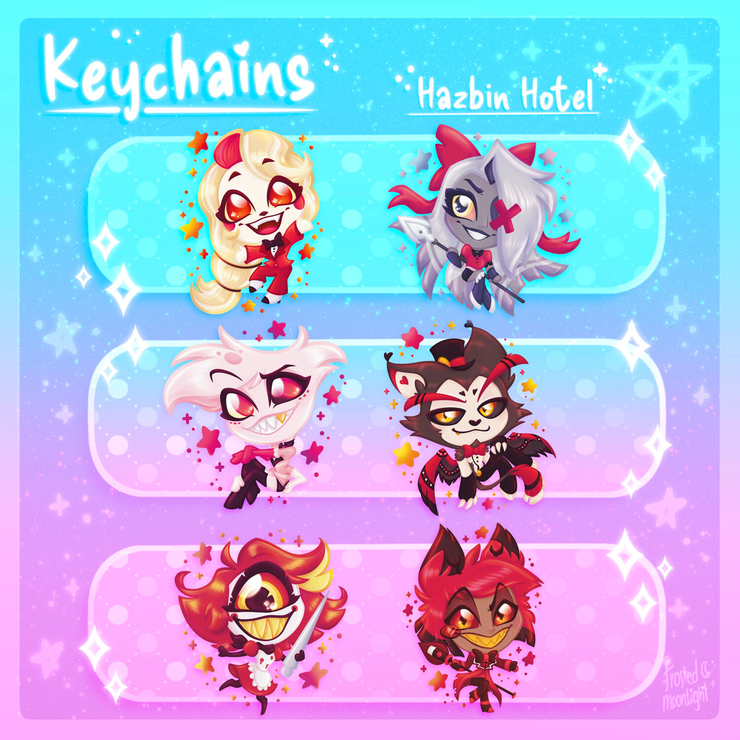 Hazbin Hotel Keychains